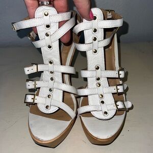 Steve Madden Wooden Heels Sz 9